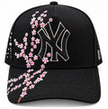 Embroidered Cherry Blossom NY Hat